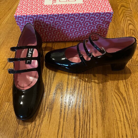 New Unworn Carel Kina Black Patent Mary Janes - Picture 4 of 5